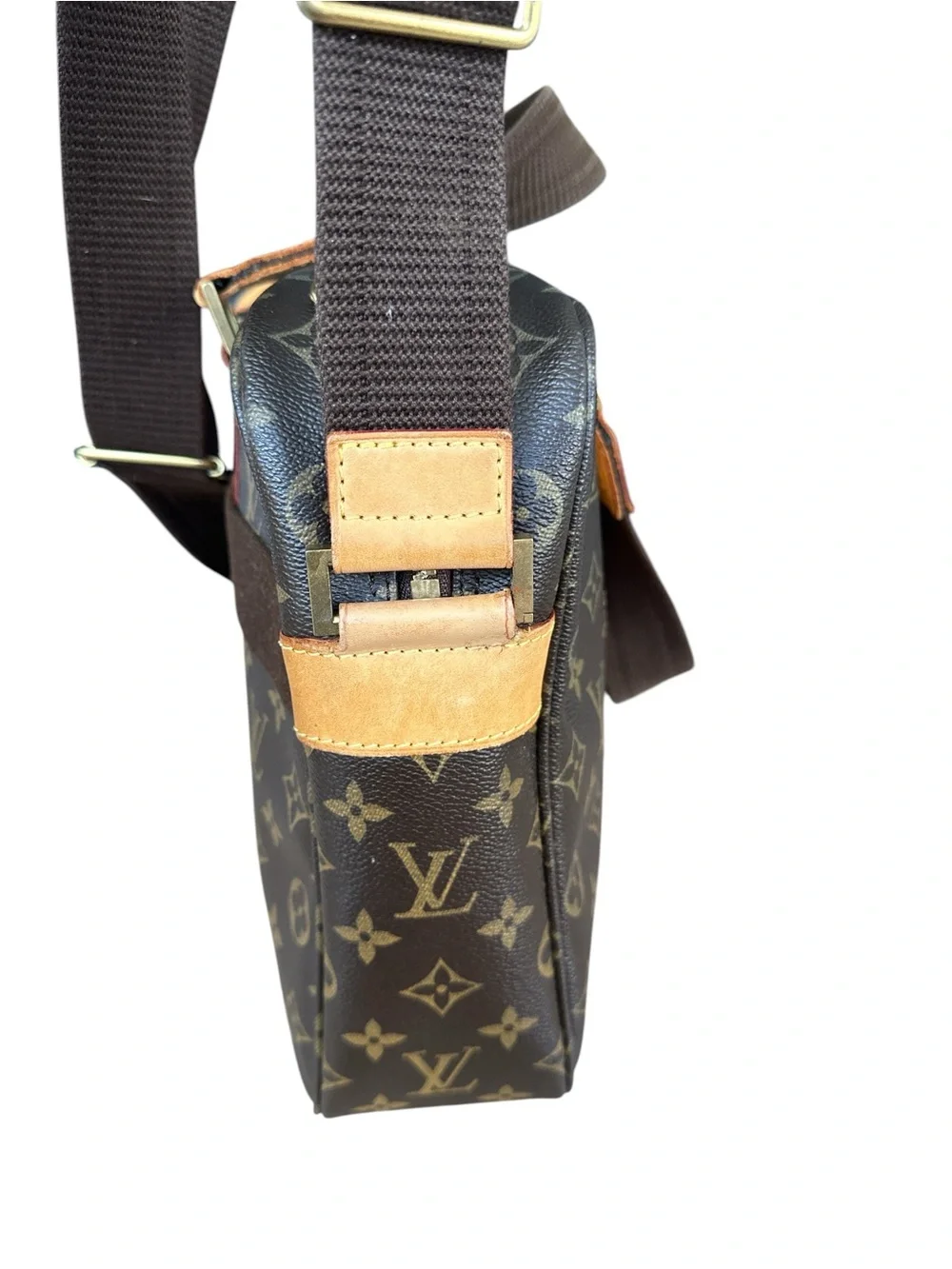Louis Vuitton Monogram Canvas Messenger Bag in Brown and Tan